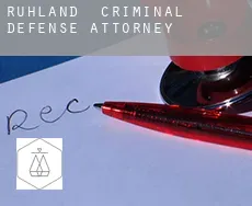 Ruhland  criminal defense attorney